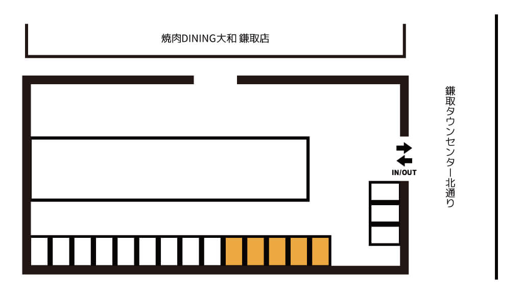 予約できる駐車場 大型可 特p 焼肉dining 大和 鎌取店駐車場 500 24h 千葉県千葉市緑区おゆみ野4 17 1焼肉dining 大和 鎌取店 特p