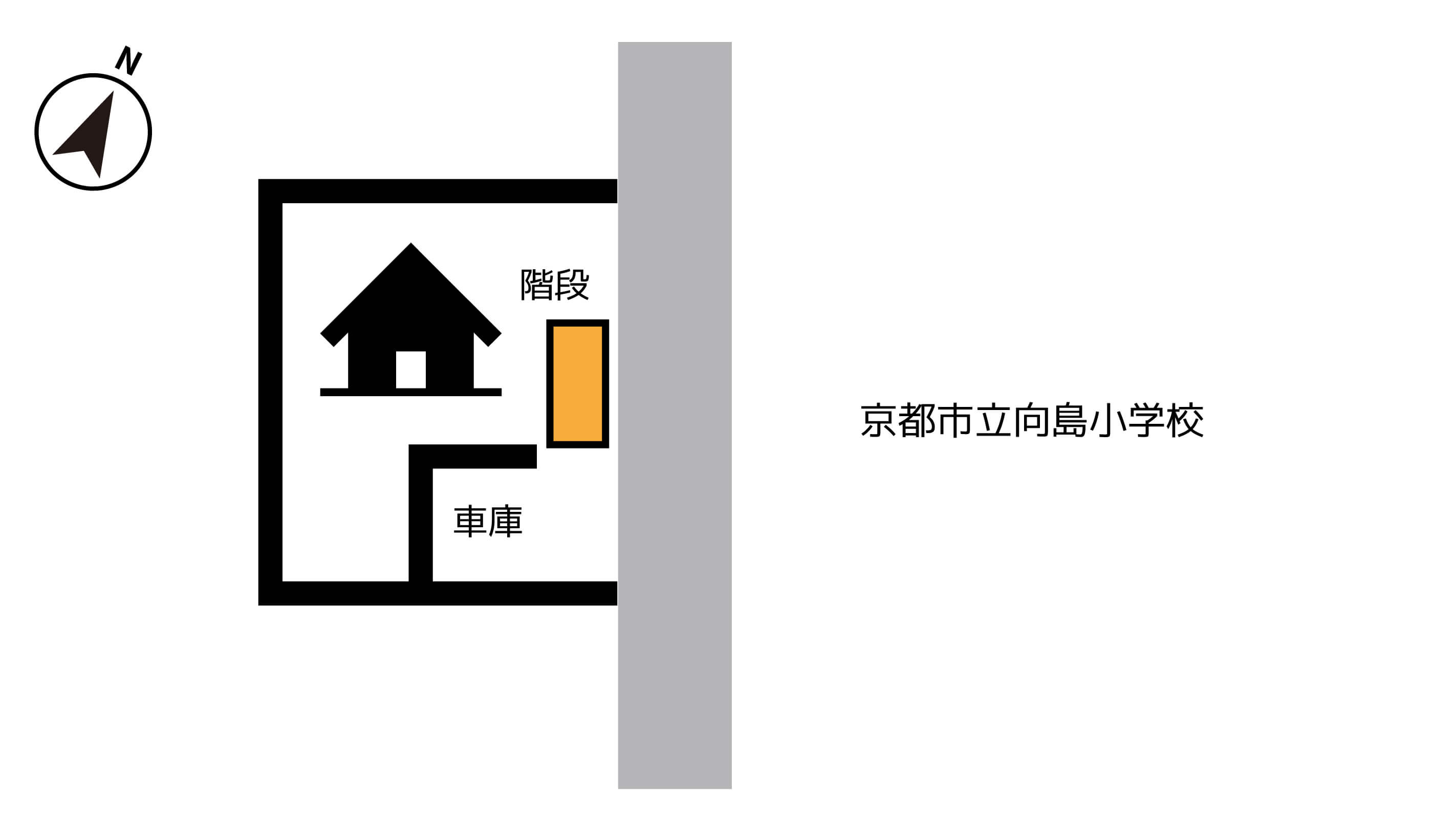京都市呉竹文化センターから近くて安い《軽・コンパクト》向島善阿弥町5-3駐車場