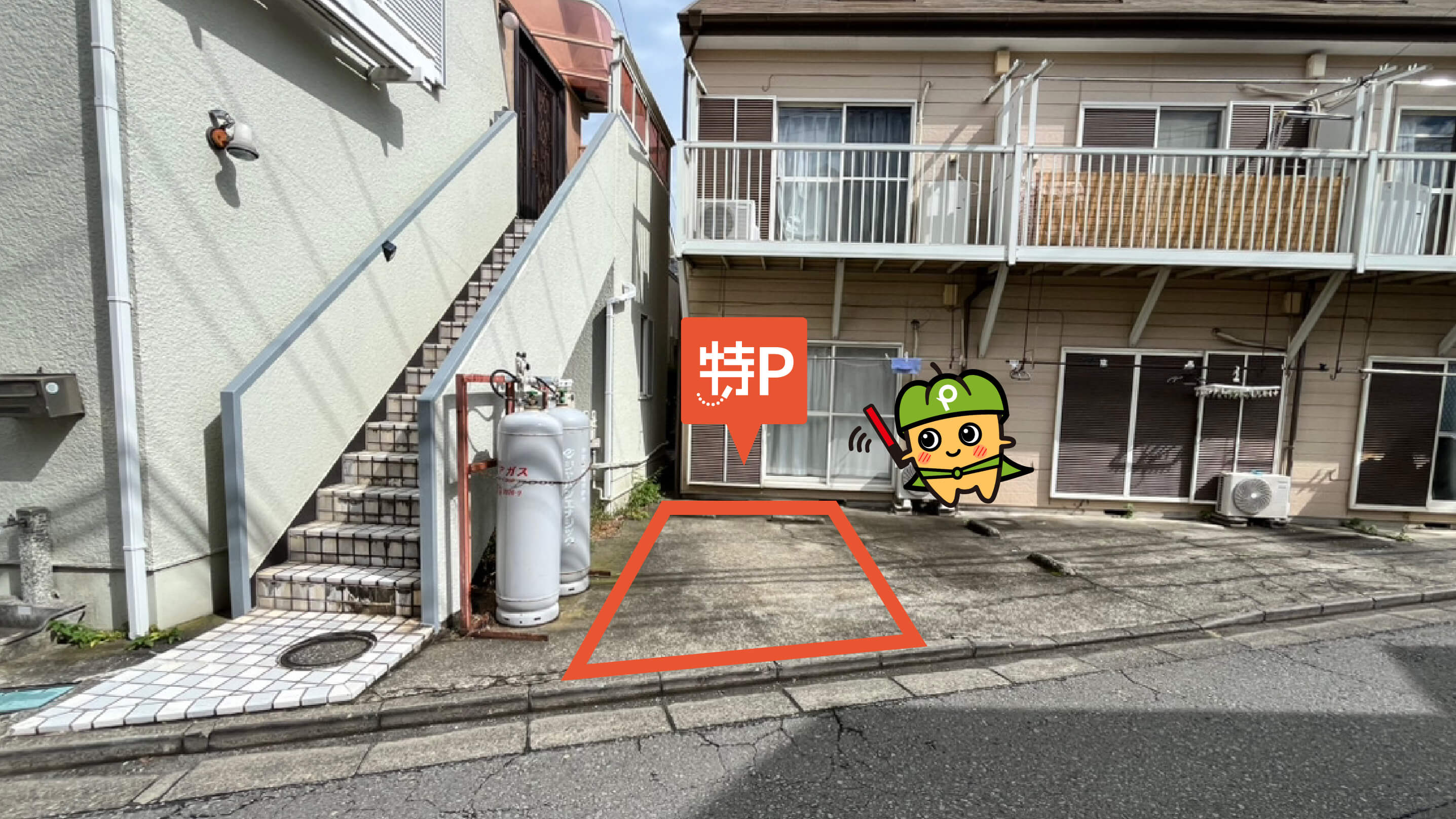 南林間駅から近くて安い《軽・コンパクト》コーポひばりヶ丘駐車場