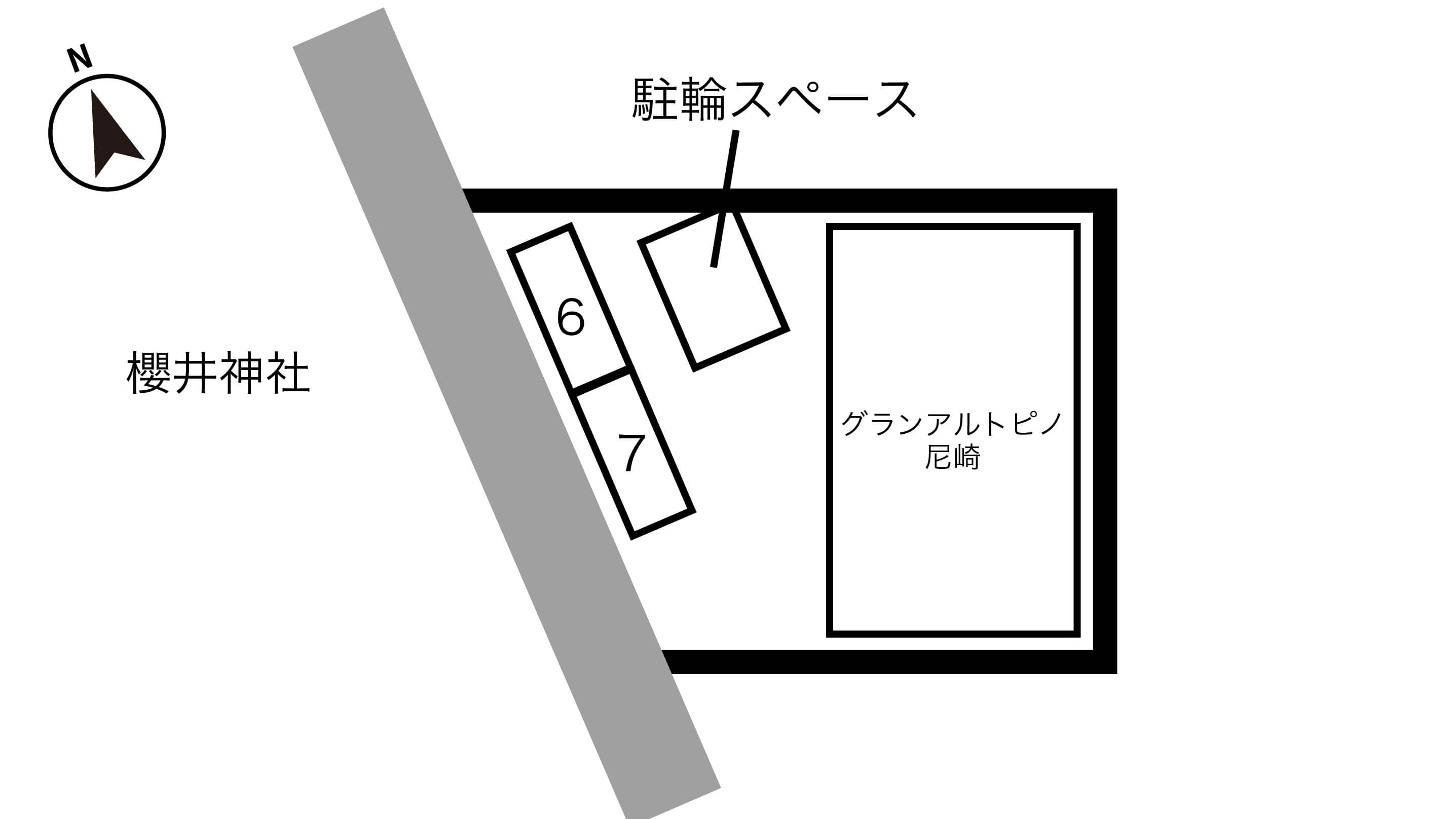 大物公園から近くて安いグランアルトピノ尼崎駐車場
