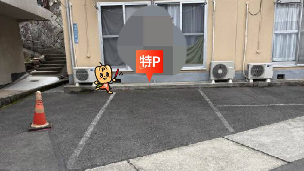 シティライトスタジアムから近くて安い《軽・コンパクト》京山・小坂(コサカ)コーポ駐車場