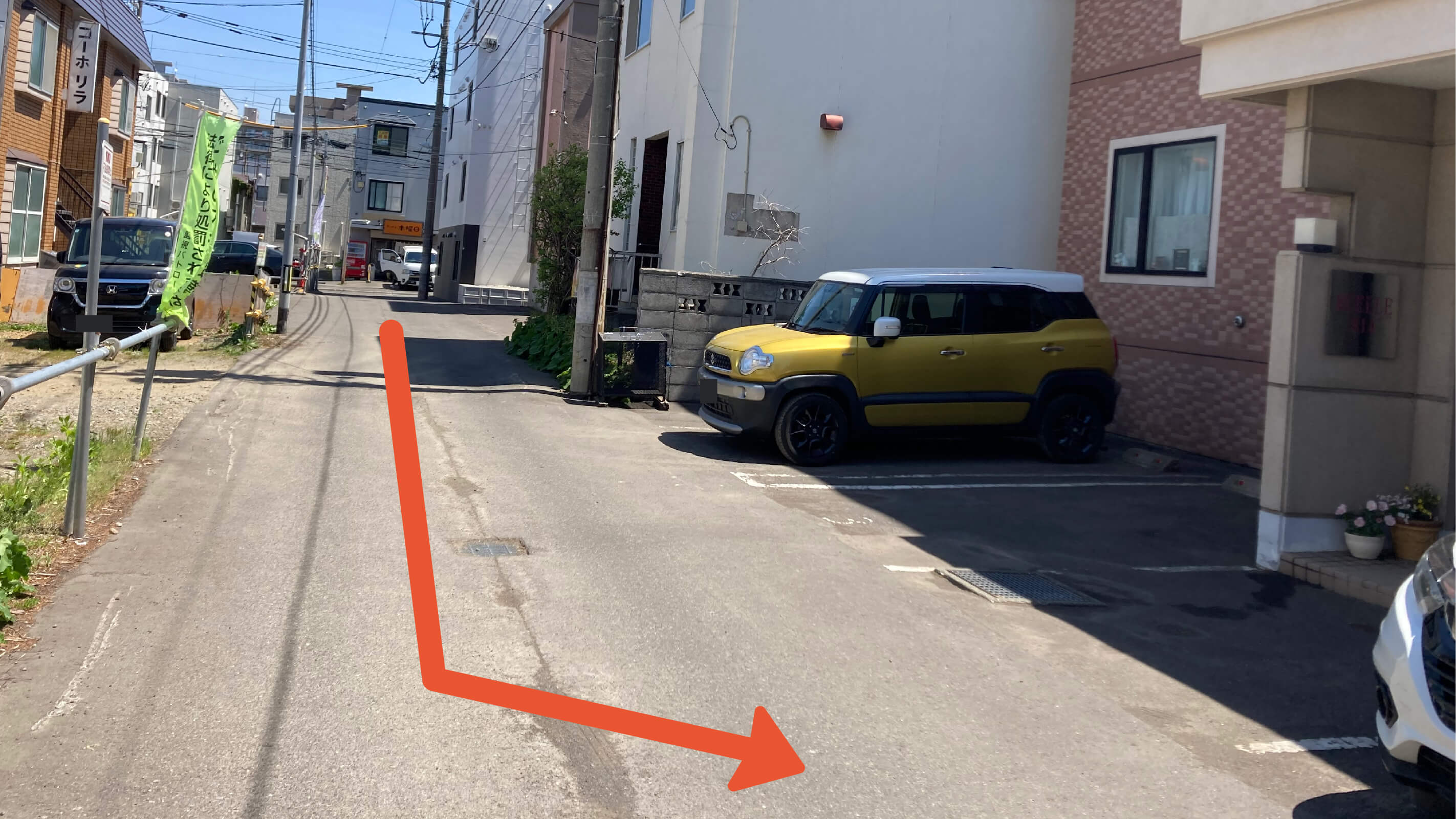 南八条西14丁目3-30駐車場の写真