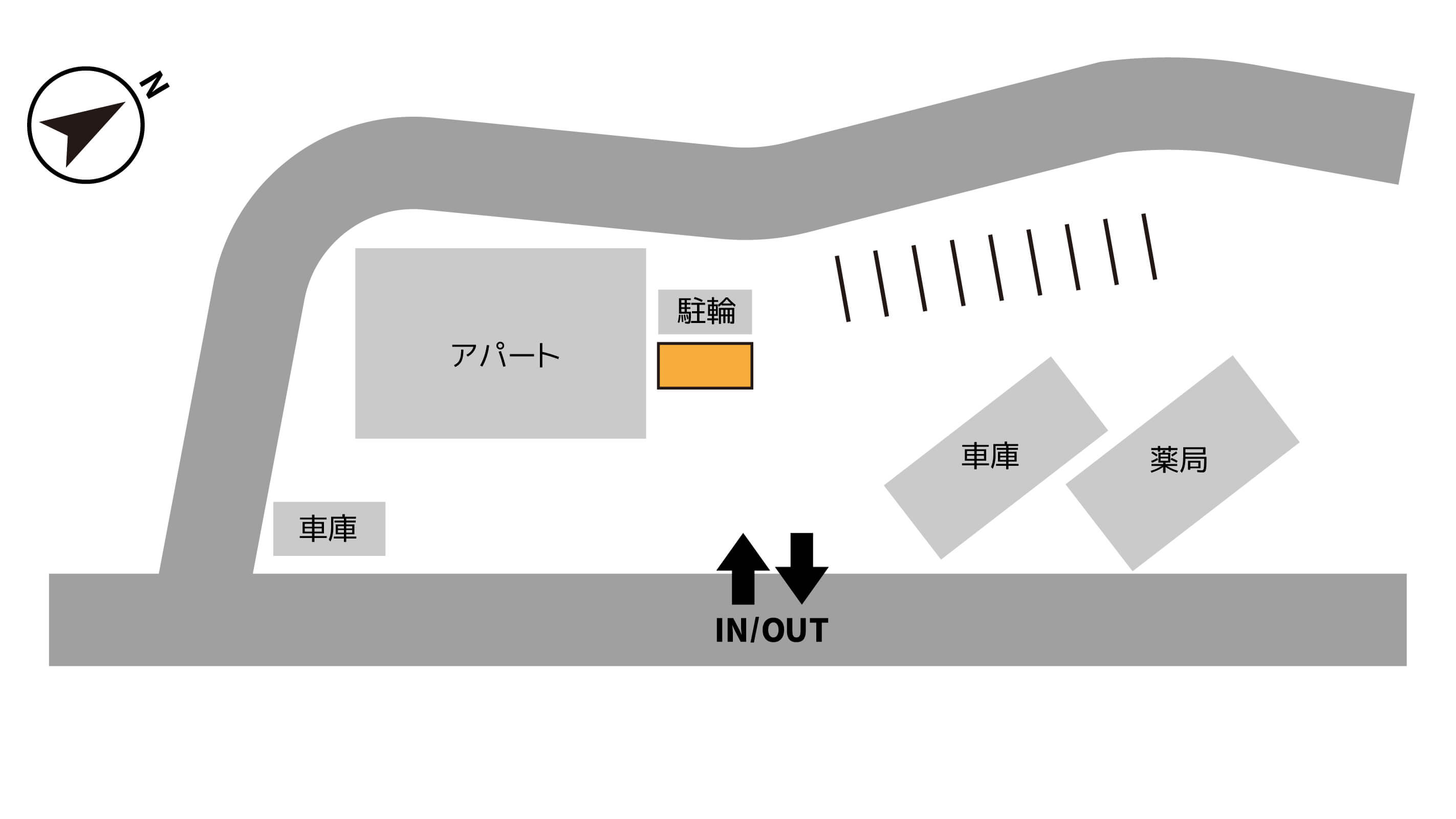 高瀬駅から近くて安い高瀬町下勝間2155-1駐車場