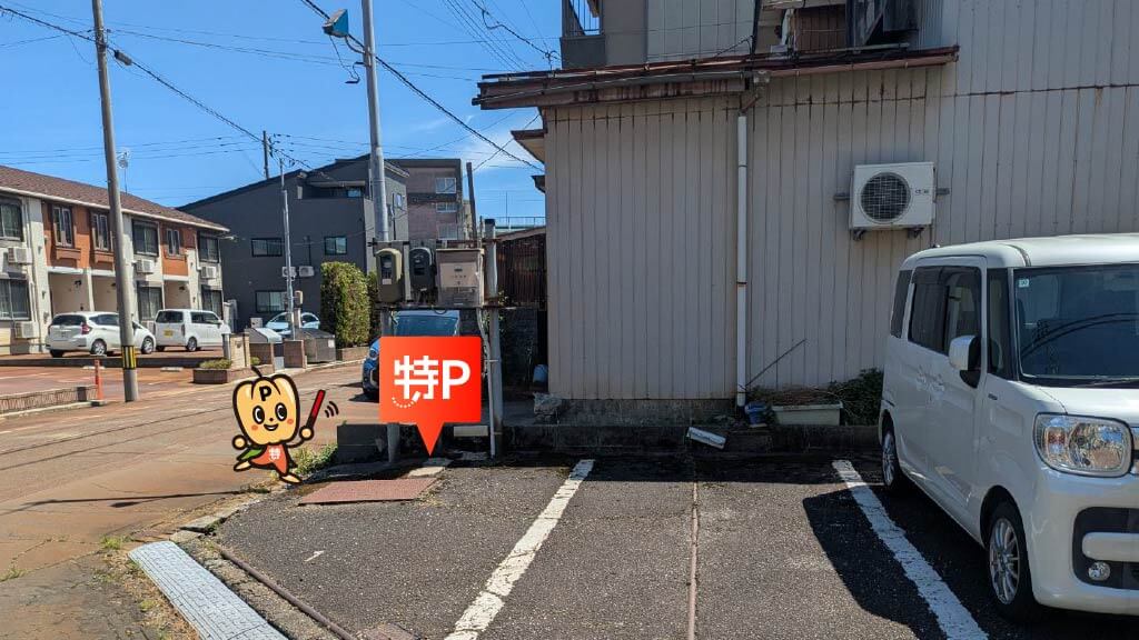 長岡市水道公園から近くて安い【1番/軽】中島5-1-7駐車場