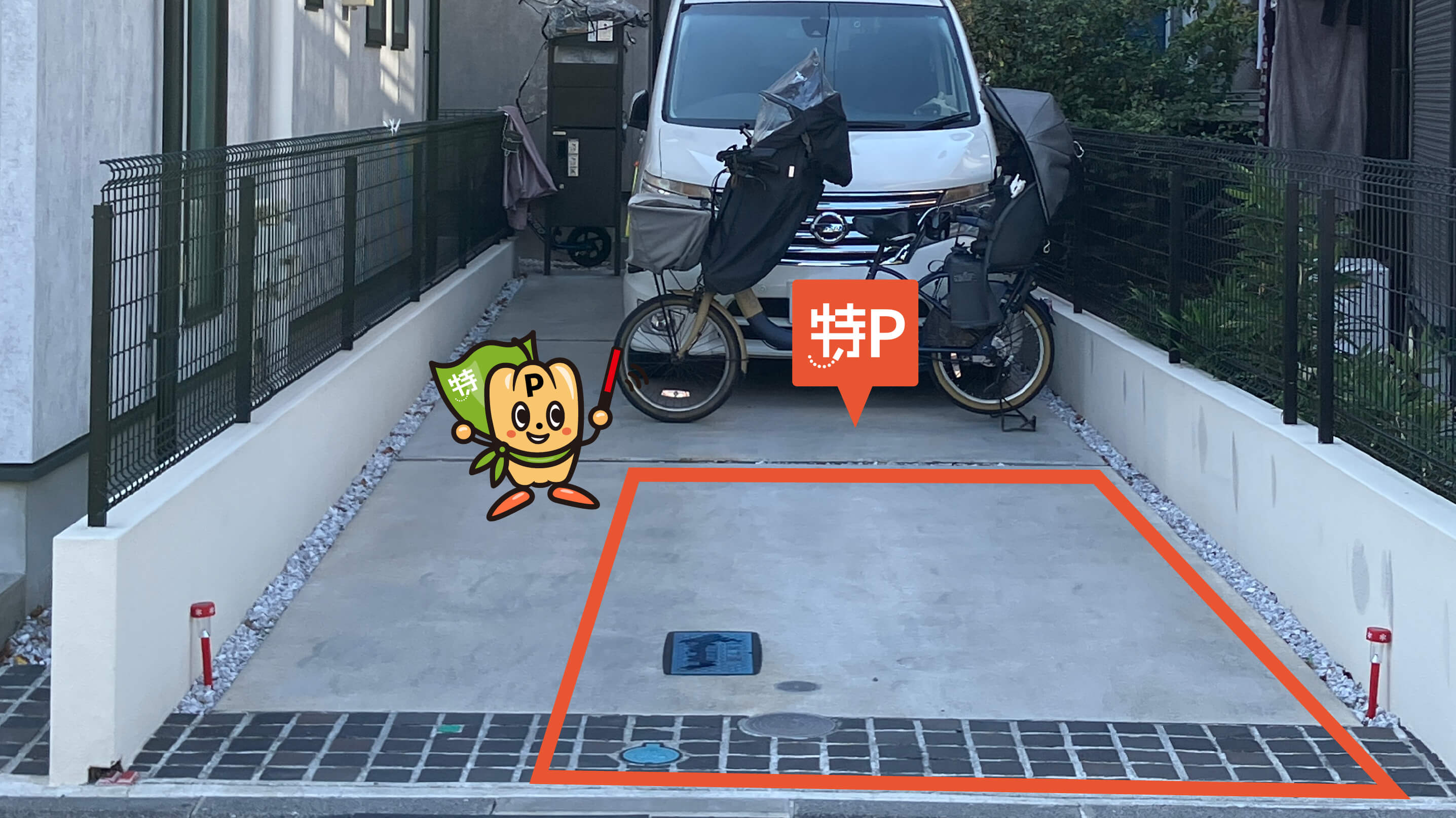 金沢八景駅から近くて安い《軽自動車》六浦3-1-55-1駐車場
