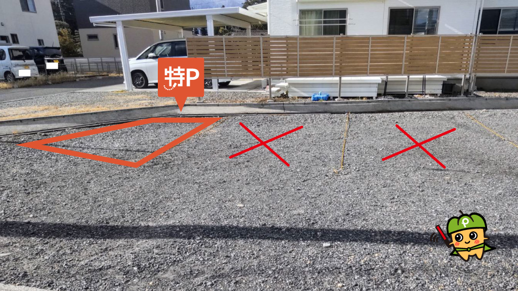 一日市場駅から近くて安い【コンパクトカーまで】三郷明盛1361-1付近駐車場