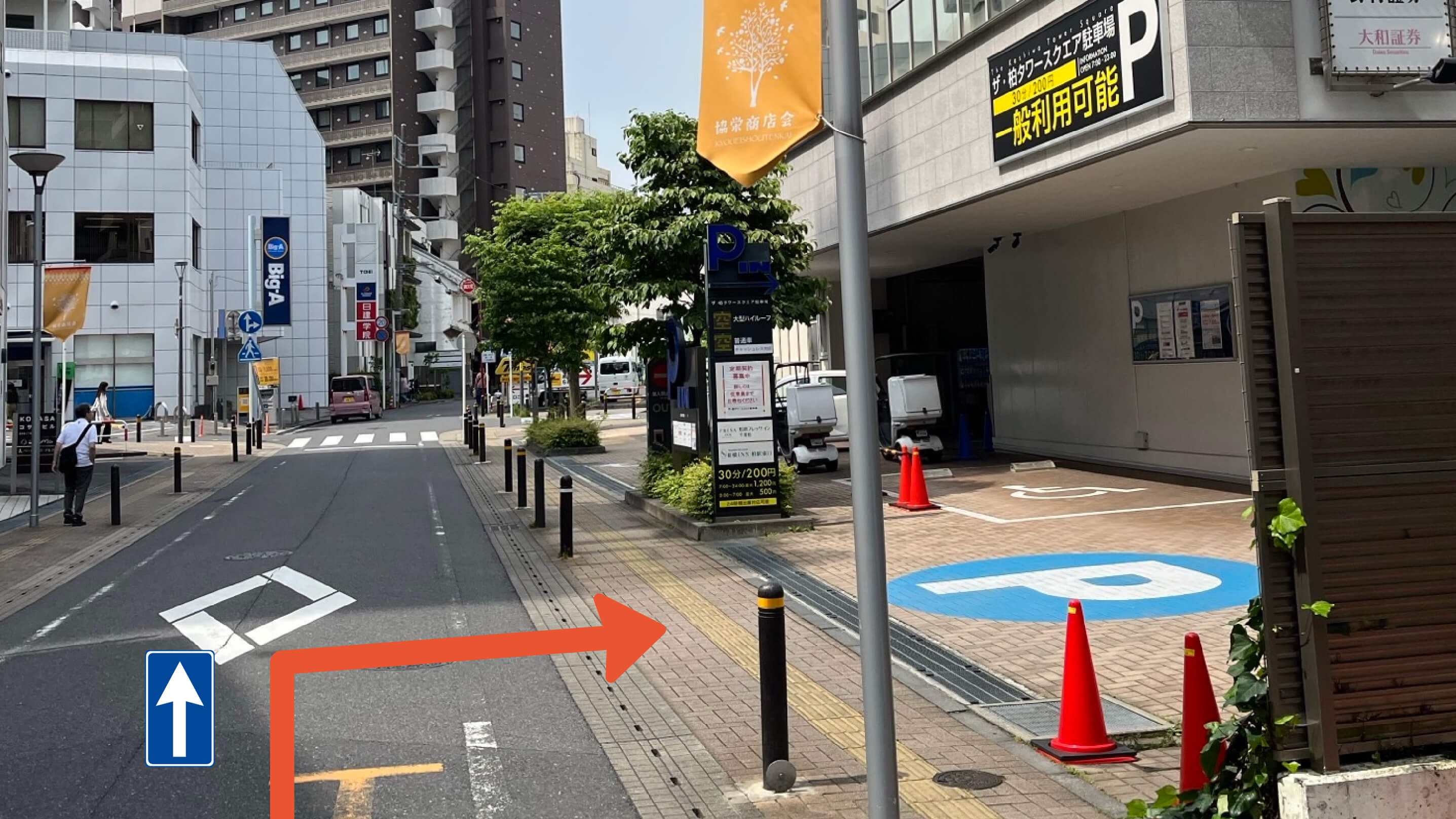 ザ・柏タワースクエア駐車場の写真