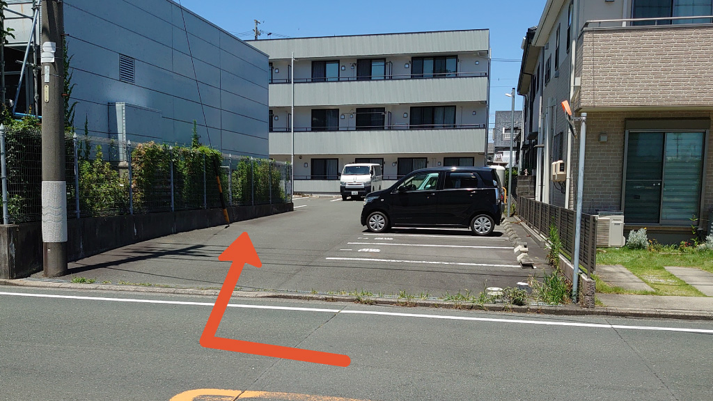 静岡県浜松市中区曳馬から近くて安い【軽自動車】助信町51-16駐車場