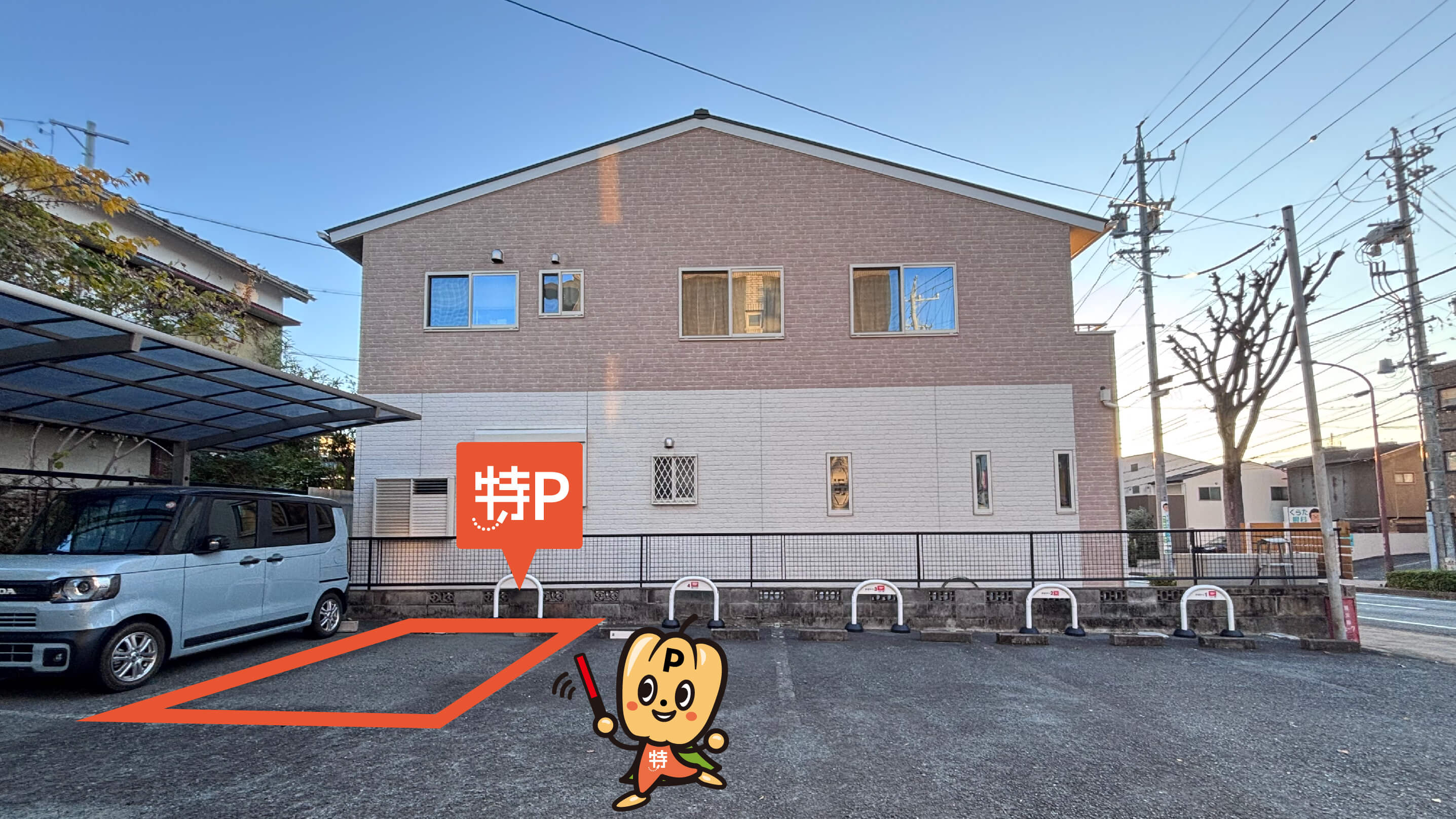 浜松市福祉交流センターから近くて安い【NO.5】《軽・コンパクトカー専用》鴨江4-15付近駐車場