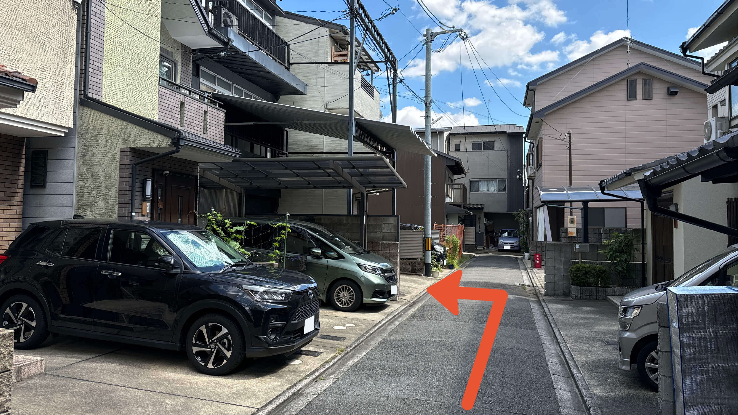 中堂寺壬生川町駐車場の写真