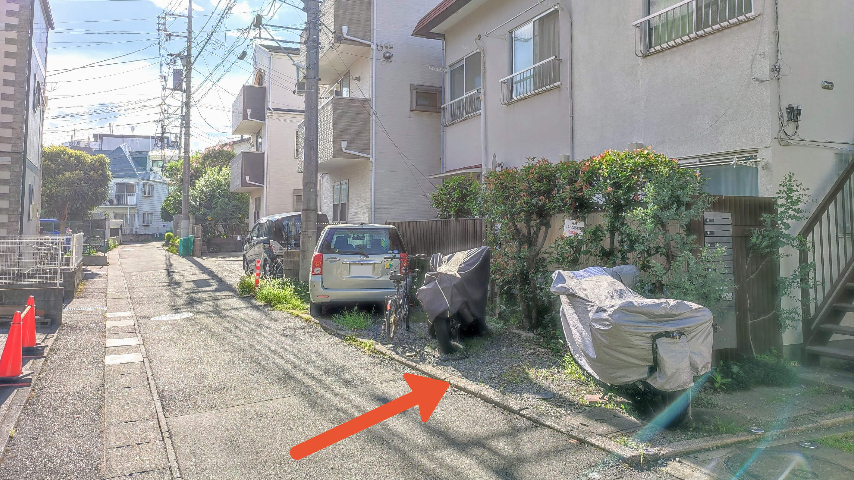 【二輪・原付】二子ハイツ駐輪場の写真
