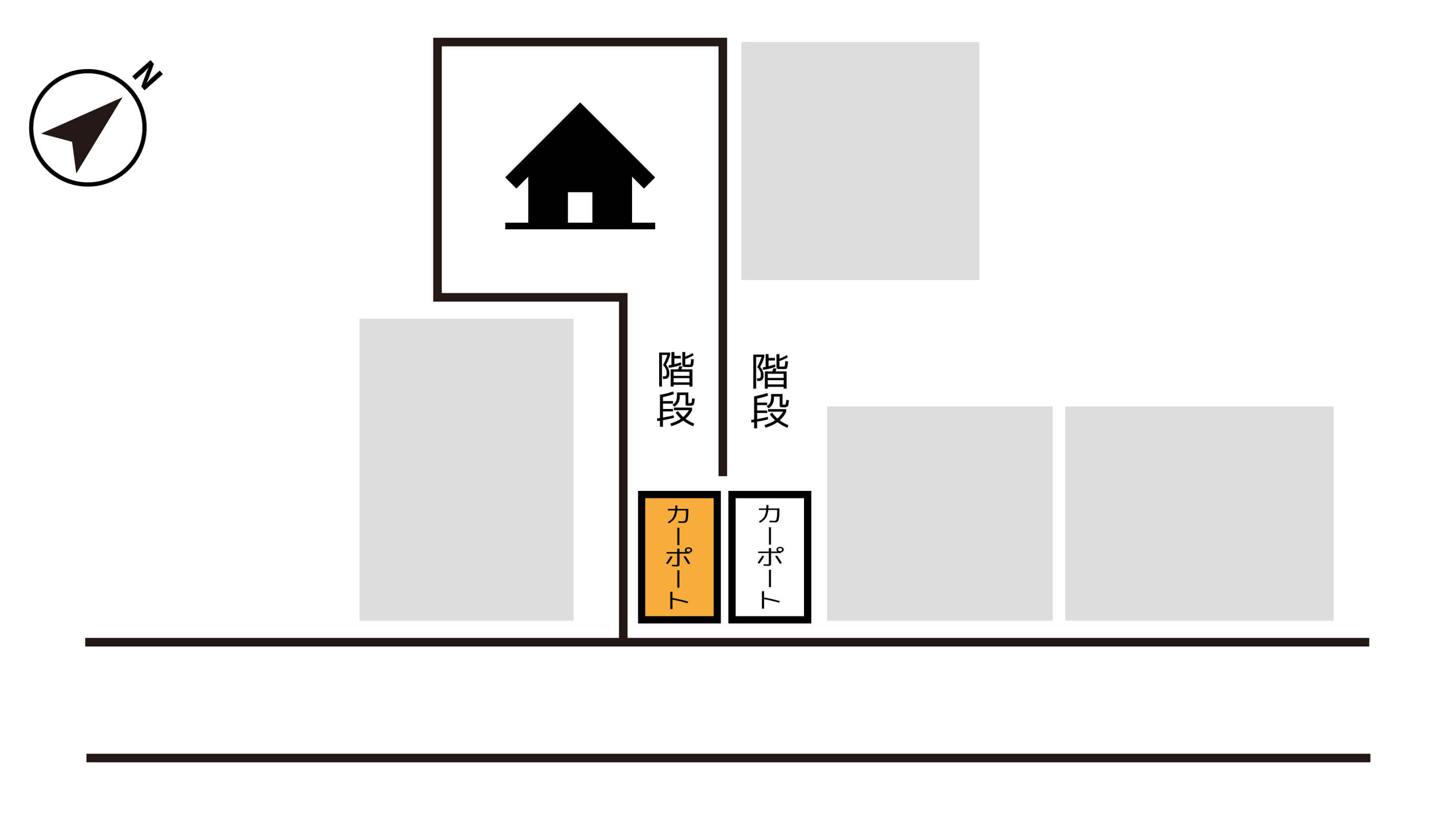 千葉県立柏南高等学校から近くて安い豊住3-7-13駐車場