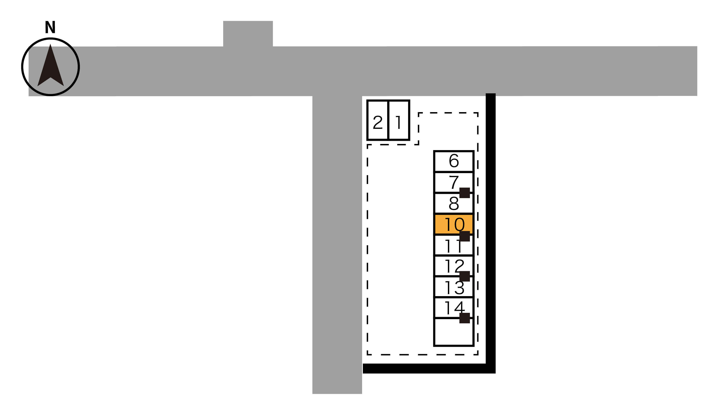 ピザハット 広島五日市コイン通り店 から【 近くて安い 】駐車場｜特P (とくぴー)