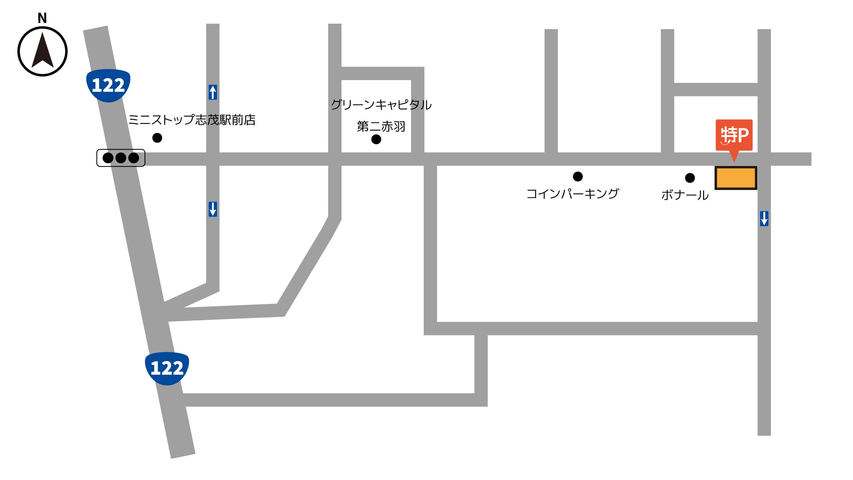 東京都北区神谷一丁目 から【 近くて安い 】駐車場｜特P (とくぴー)