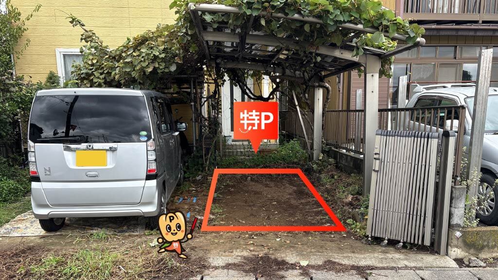 桜の森パークから近くて安い《軽自動車》松岡町2188-7駐車場