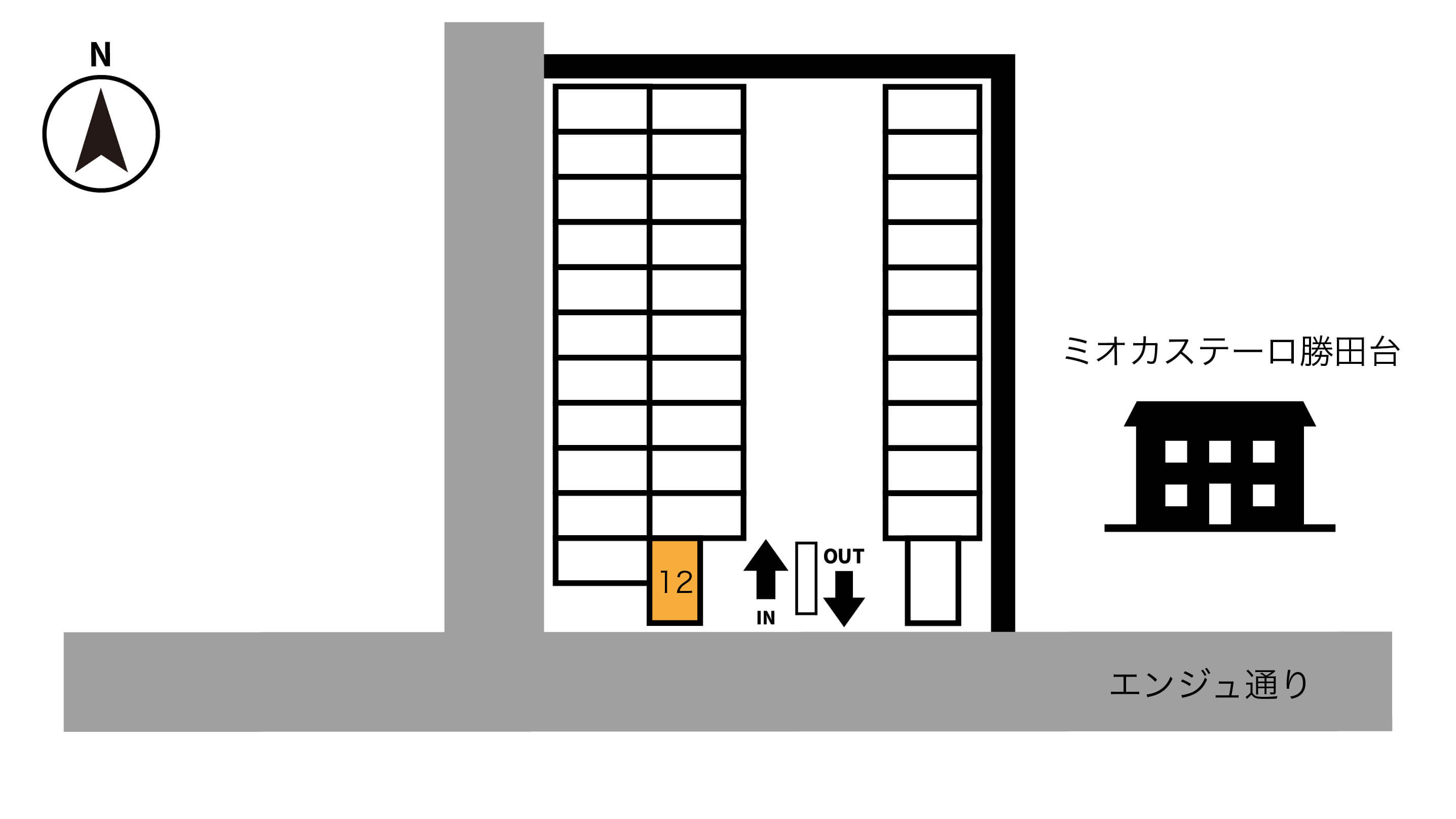勝田台から近くて安い勝田台1-36-5駐車場