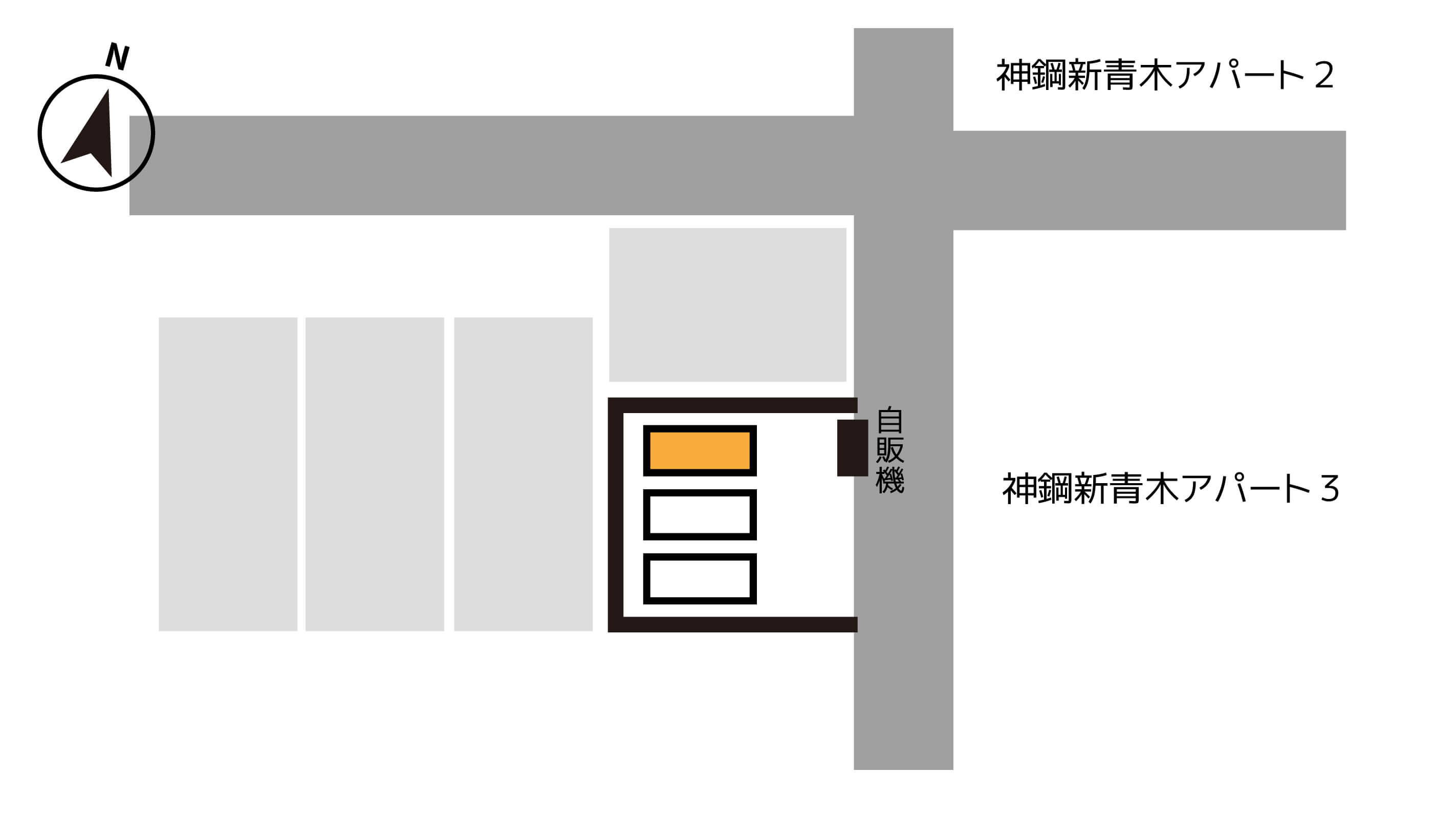 青木駅から近くて安い北青木2丁目8番25号駐車場