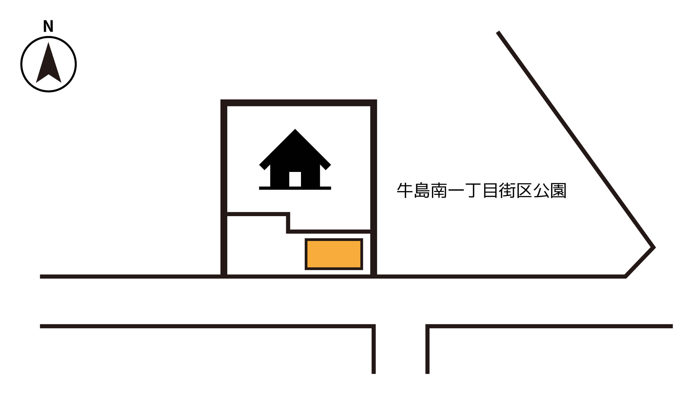 羽後牛島駅から近くて安い《軽・コンパクト》牛島南1-12-7駐車場