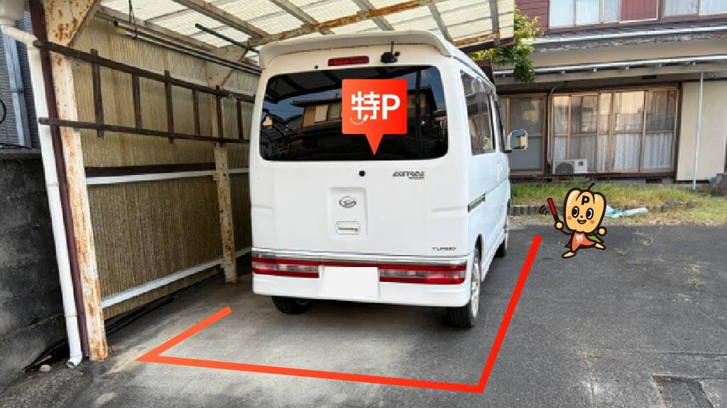 新金谷駅から近くて安い《軽自動車・コンパクトカー》島田市金谷天王町戸建駐車場