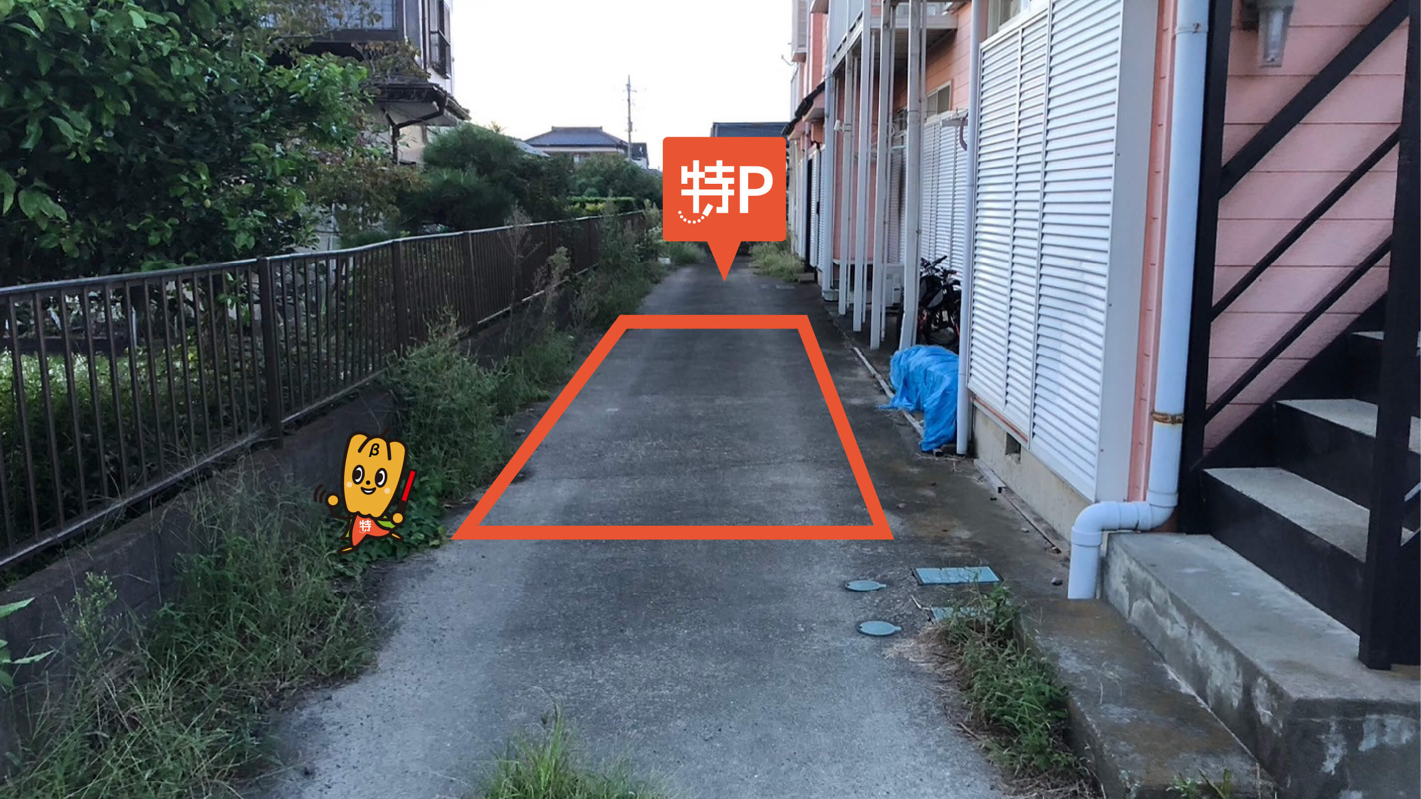 常総きぬ川花火大会から近くて安い【B】水海道森下町3843-1 駐車場