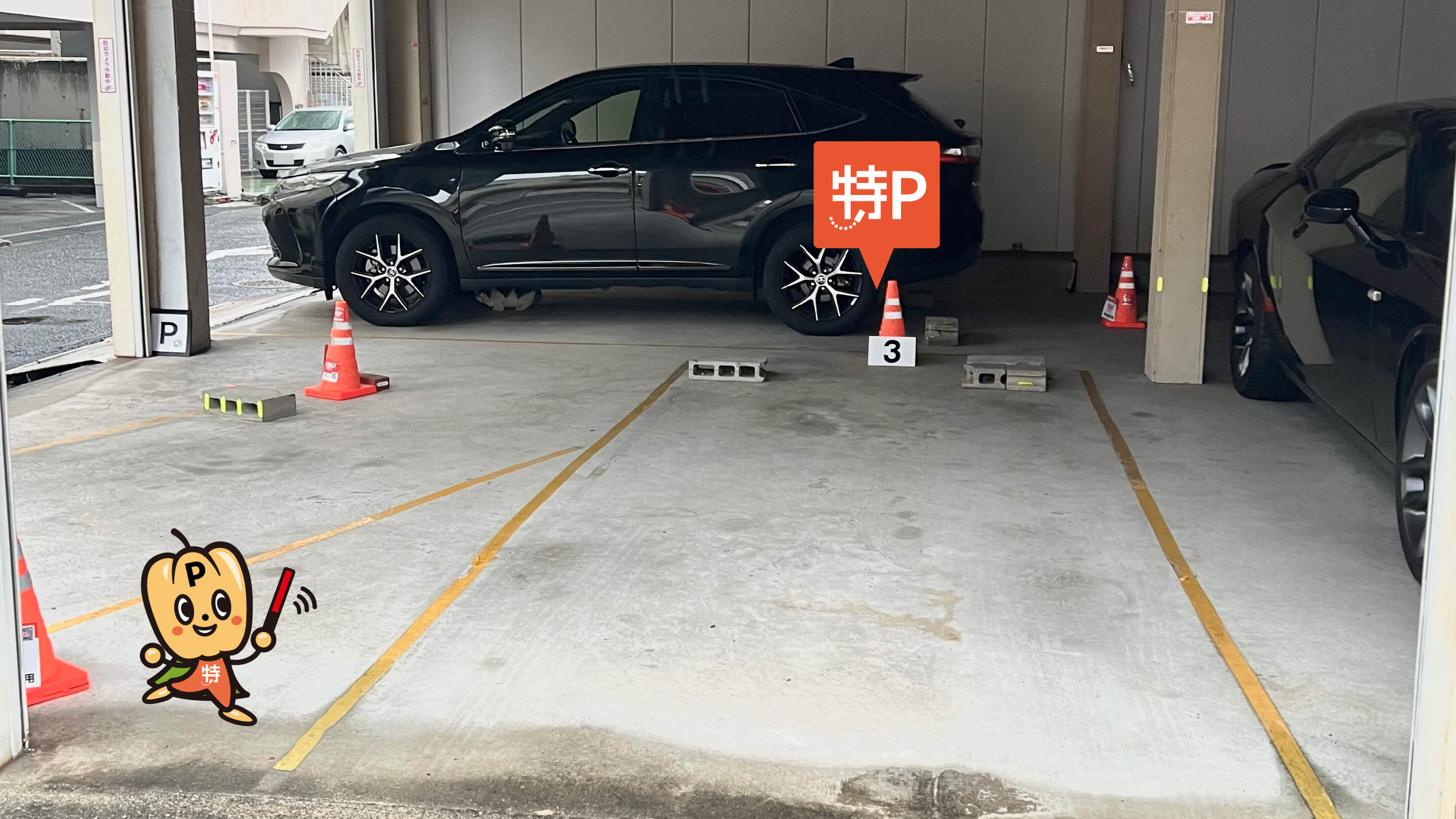 【3番】＜軽自動車・コンパクトカーのみ＞内山下2-1-3駐車場の写真