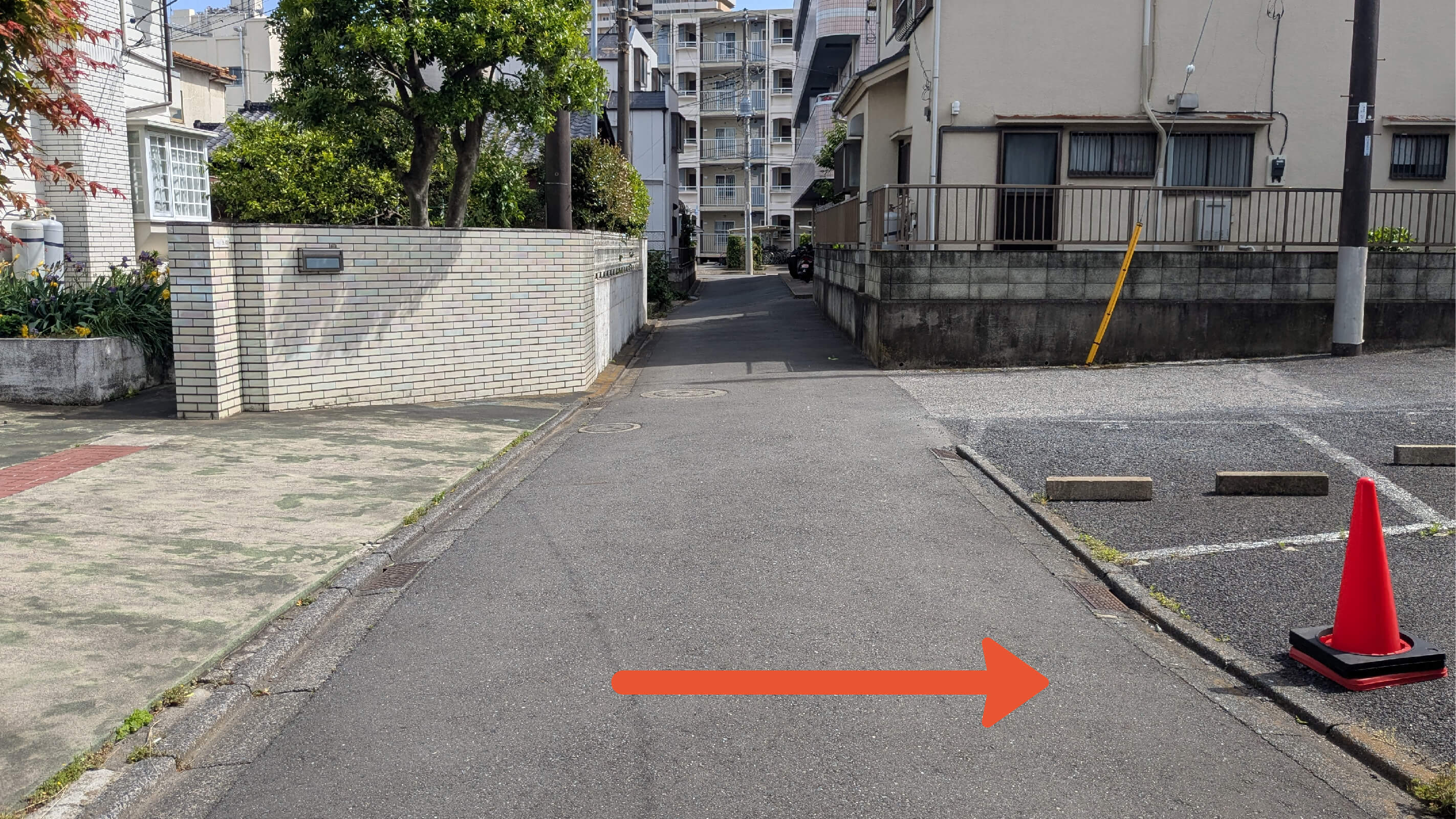 西竹の塚1-3-8駐車場の写真