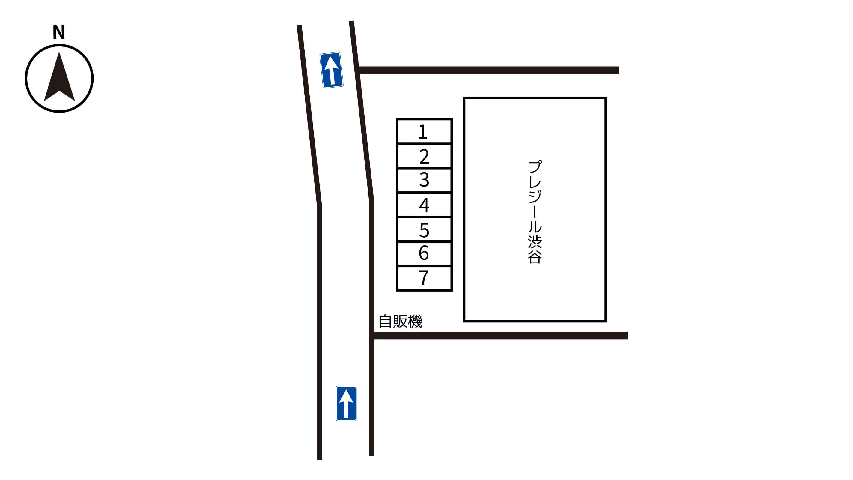 渋谷マークシティ・道玄坂から近くて安い《バイク専用》プレジール渋谷駐車場