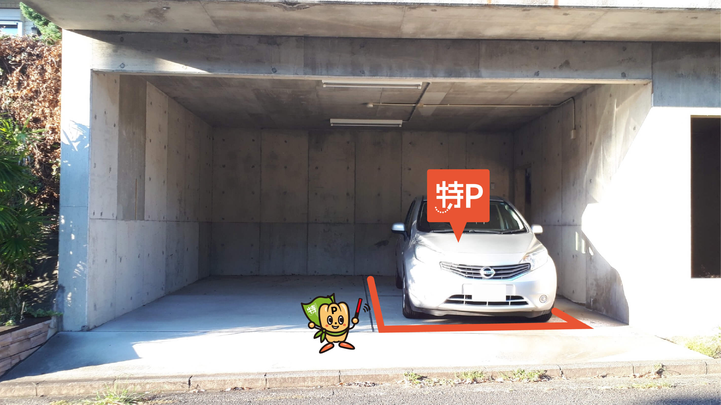 神奈川県横浜市都筑区中川3-2-17から近くて安い《軽コンパクトカー》【右側】牛久保3－22－17駐車場