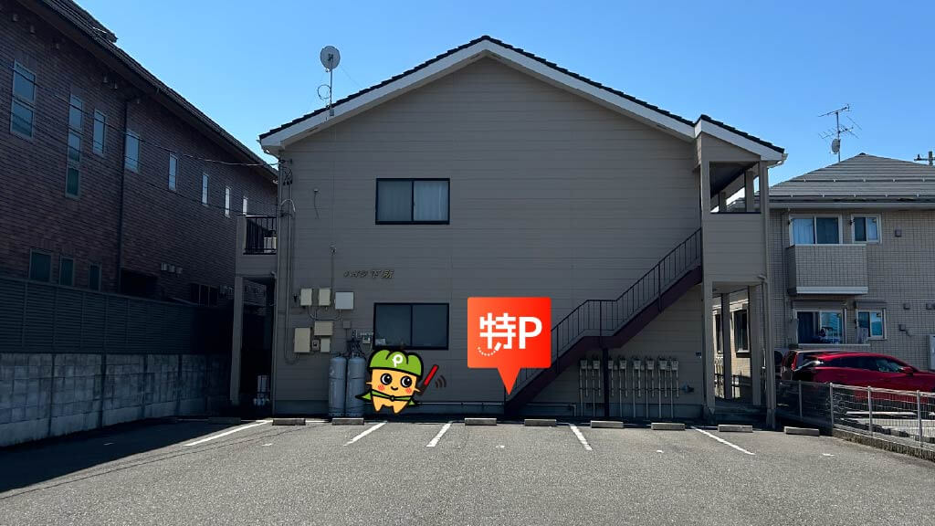 万代シテイから近くて安いモカとそよ風のテラス駐車場