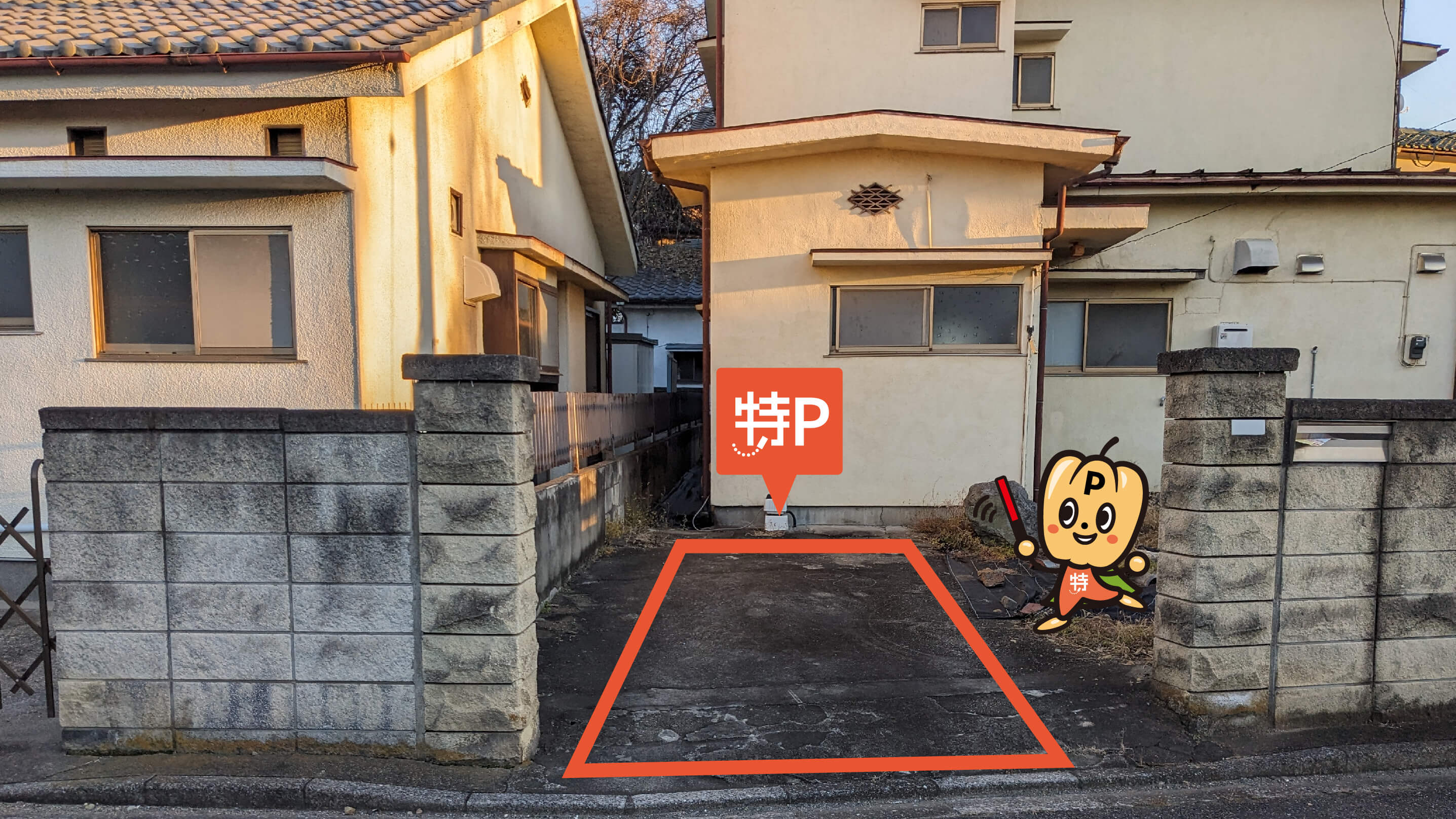 韮川駅から近くて安い台之郷町1358-2駐車場