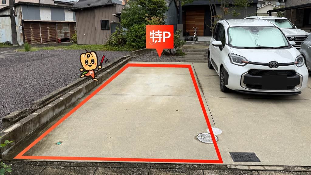 犬山城から近くて安い《左側・臨時》東古券27駐車場