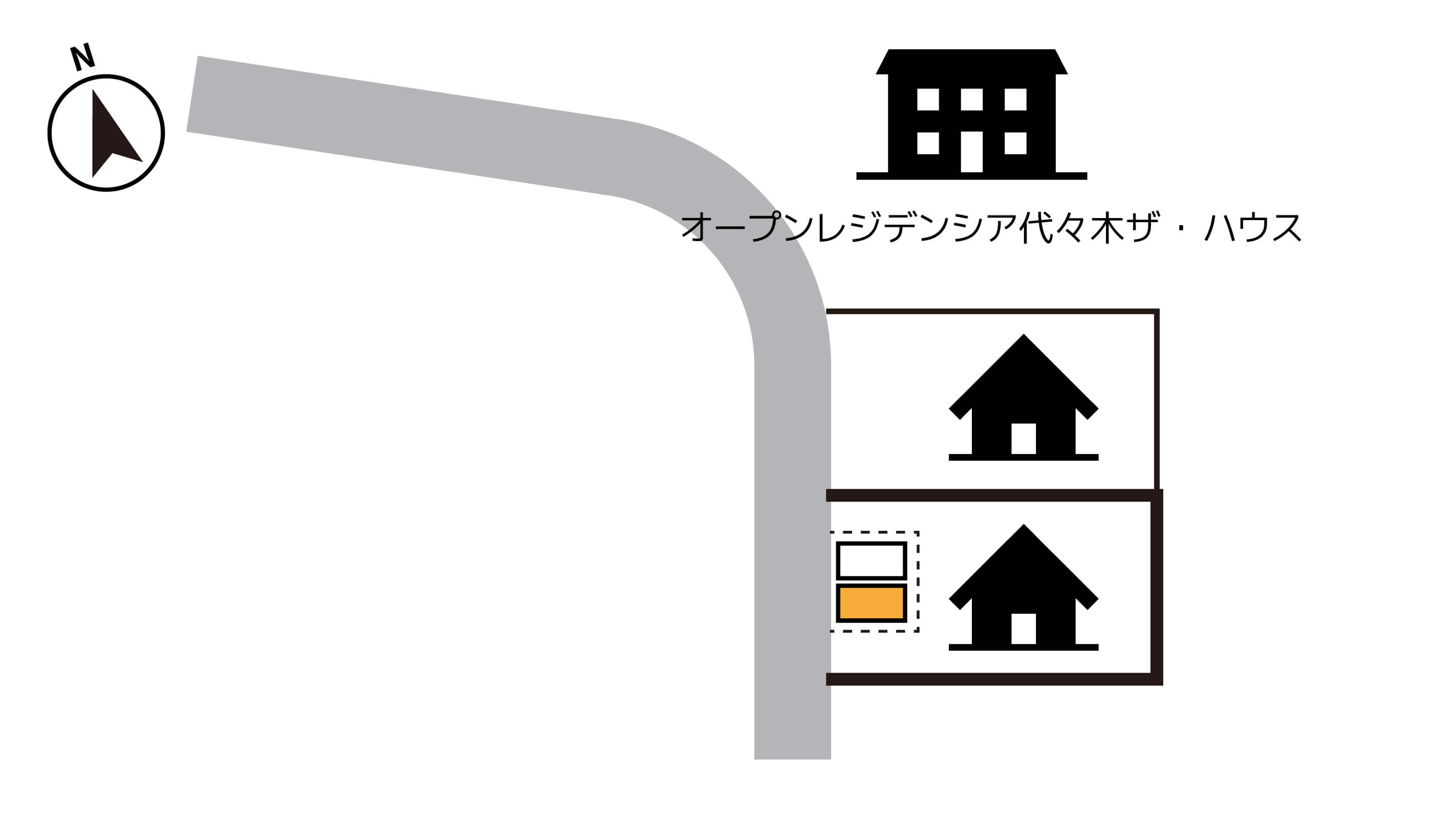 代々木公園から近くて安い《軽・コンパクトカー》代々木5-49-13駐車場