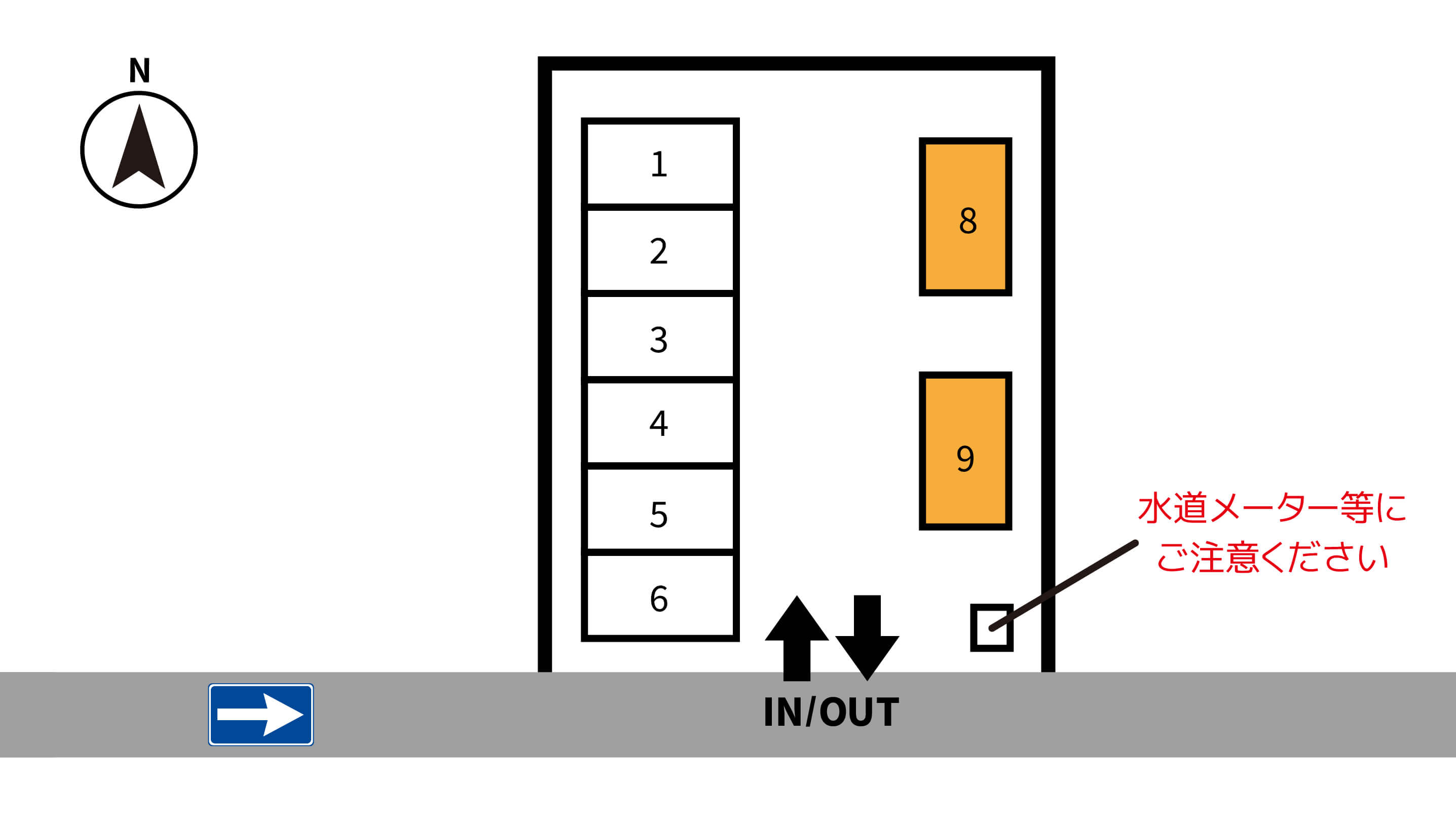バンテリンドームナゴヤ（ナゴヤドーム）から近くて安い【長さ500cm】千種区上野1丁目7-18駐車場
