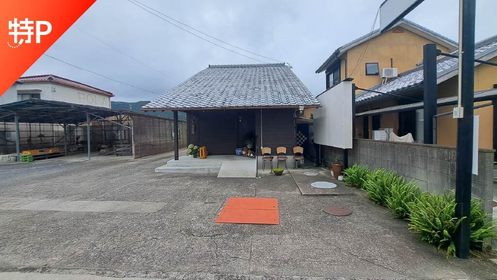 きほく燈籠祭 花火大会会場から近くて安い《軽・コンパクト》うどん食堂太杉駐車場