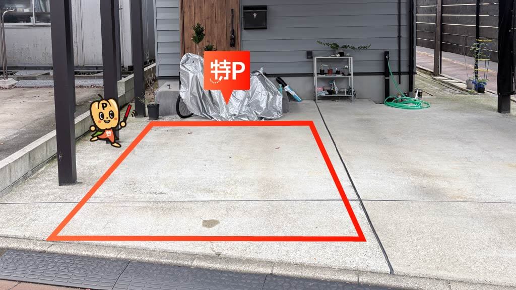 長岡市水道公園から近くて安い《軽自動車》中島4-12-20駐車場
