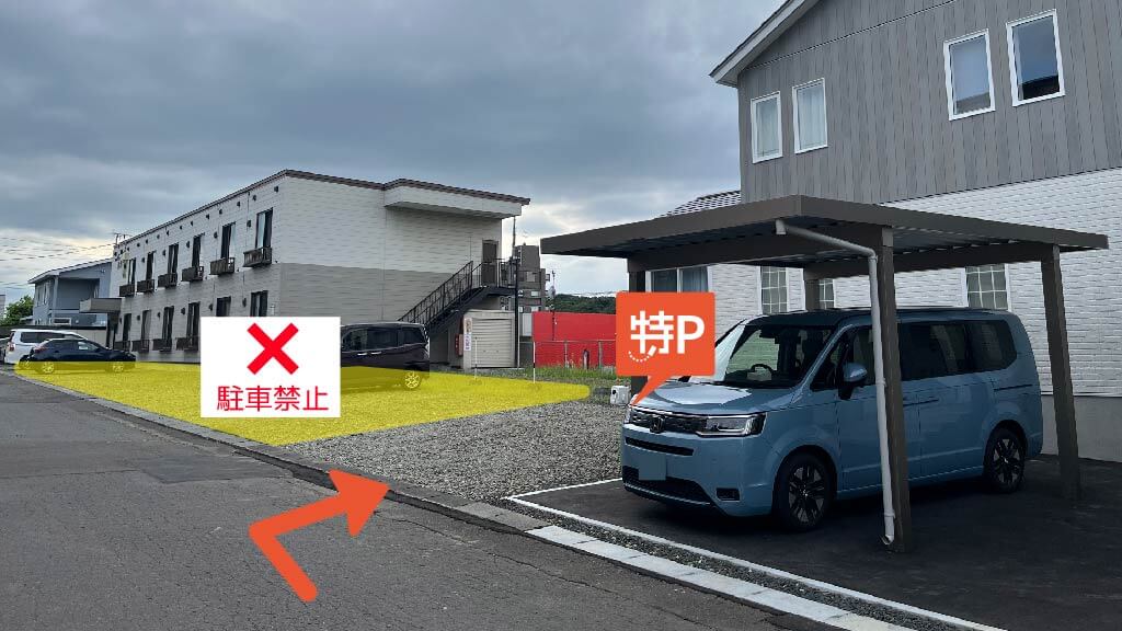 美沢2丁目9-6駐車場の写真