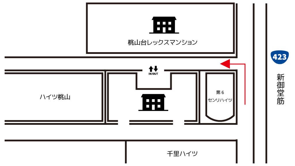 千里中央駅 から 近くて安い 駐車場 500 24h 特p とくぴー