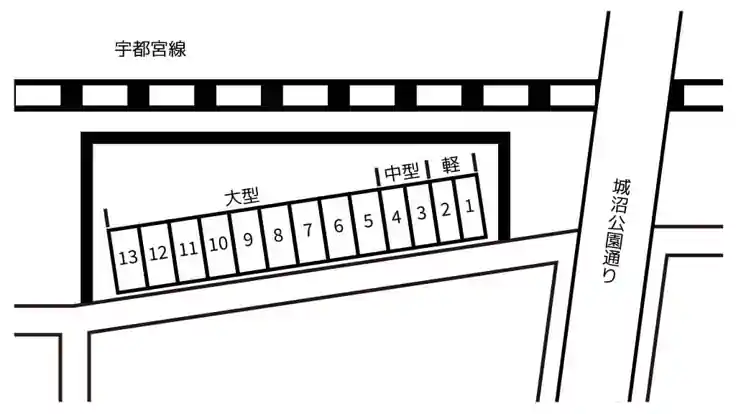 《大型車まで》椿山４丁目駐車場