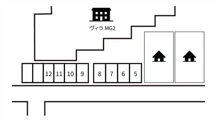 ヴィラMG2駐車場