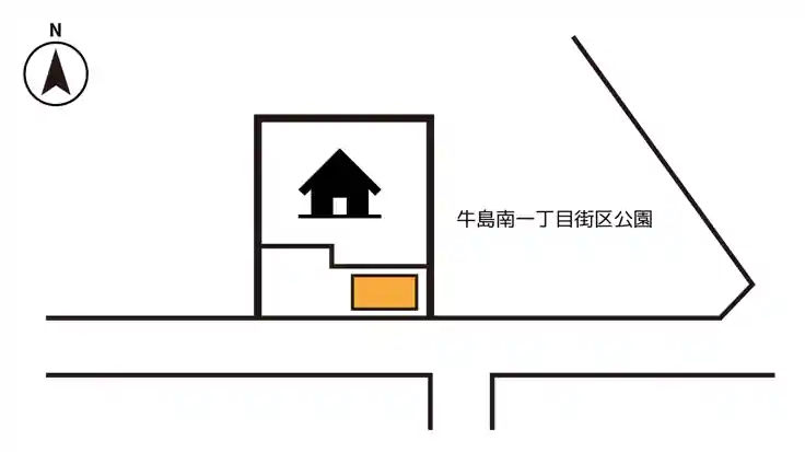 牛島南1-12-7駐車場