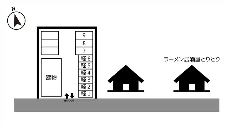 日蒔野3-1-119駐車場