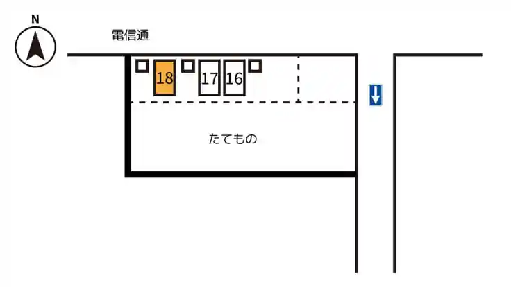 西三条南6-2-2駐車場