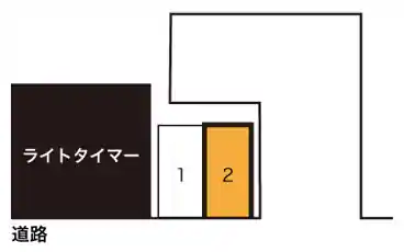 特P 《軽自動車》花畑3-22-1駐車場の図面