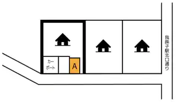 特P 《軽・コンパクト》我孫子4-5-7（A）駐車場の図面