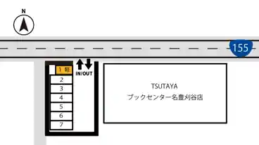 特P 【軽専用・刈谷わんさか祭り開催日限定】稲場町3-303駐車場の図面