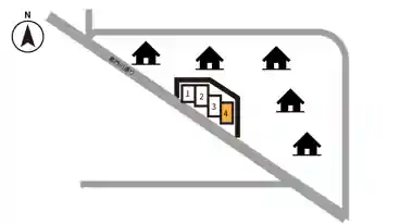 特P 【大型可】唐人町3-6-27駐車場の図面