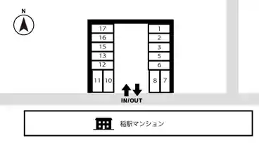 特P 長野2丁目9ー15駐車場の図面