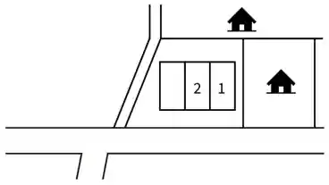 特P 《軽・コンパクト》木月住吉町19-18駐車場の図面