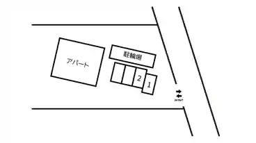 特P 《軽自動車》リリーガーデン駐車場の図面