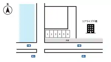 特P 【4番・軽コンパクトカー】千歳橋東駐車場の図面